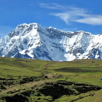 vue sommet de ausangate enneigé pérou