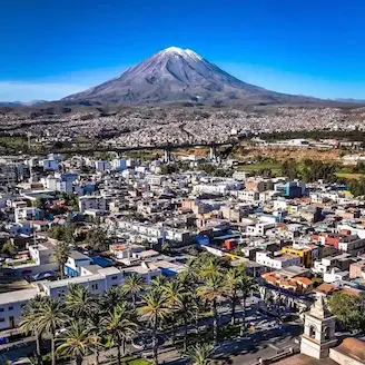 vue du misti arequipa pérou