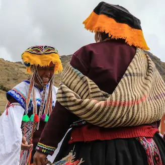 habitants de la communauté des paru paru pérou pisac lacs