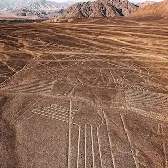 vue de haut lignes de nazca pérou 